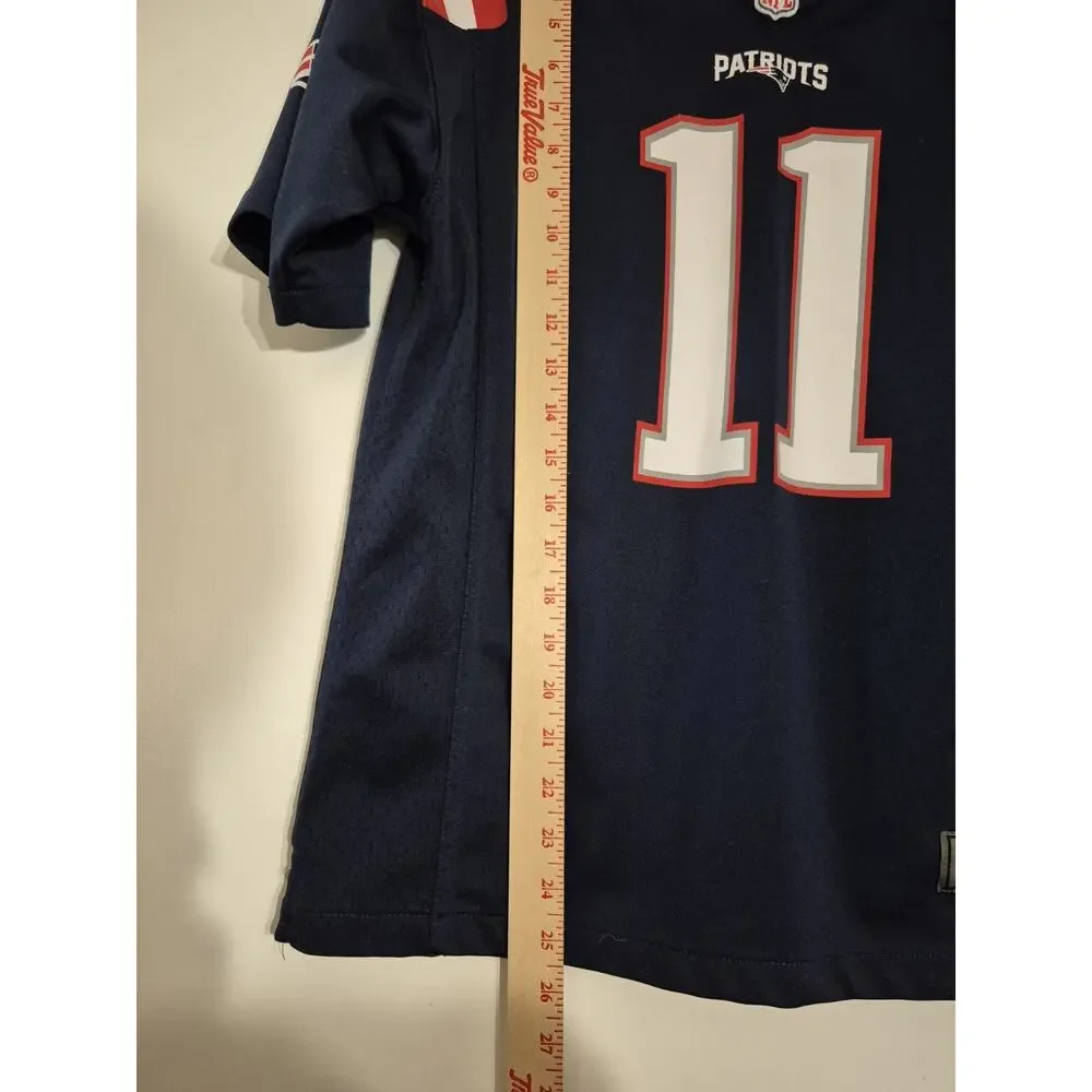 💥 Julian Edelman New England Patriots Nike NFL Jersey Size Youth L D6